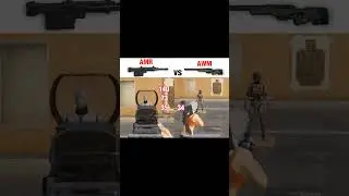 AMR vs AWM damage 😱 #pubg #pubgtipsandtricks