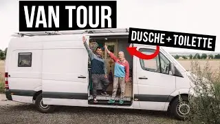 VAN TOUR ∙ g&uuml;nstiger DIY MERCEDES SPRINTER Campervan mit Toilette und Dusche