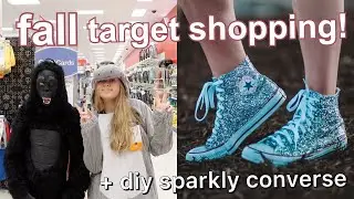 target fall shopping & haul + DIY sparkly converse