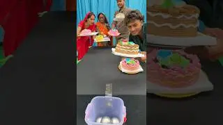 Amazing boll roll win cake family challenge ✅ #shorts #game