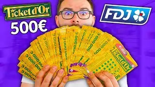 J'ai achet&eacute; 100 TICKET D'OR A GRATTER FDJ ! (Combien je gagne ?)
