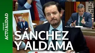 Senador del PP muestra a S&aacute;nchez una foto de &eacute;l con Aldama