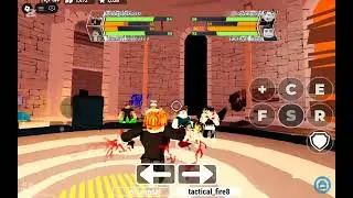 Playing with a friend on Roblox boxing league class a