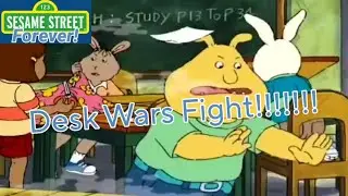 Desk Wars Fight!!!!! (Sesame Street Forever Crossover)