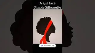 How to draw easy face of a girl | Silhouette drawing | Visit our channel for full tutorial