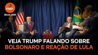 Veja Trump falando sobre Bolsonaro e a rea&ccedil;&atilde;o de Lula