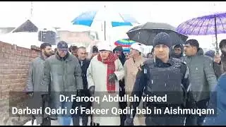 NC President Dr.Farooq Abdullah visted Darbari Qadri of Fakeer Qadir bab in Aishmuqam Anantnag |AMC