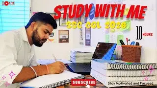 🔴LIVE | Study With me | SSC CGL 2026 | Pomodoro120/10 #day67