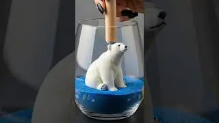 ASMR 4K Kinetic Sand Polar Bear🐼 Transformation &ndash; Deeply Satisfying!🐼