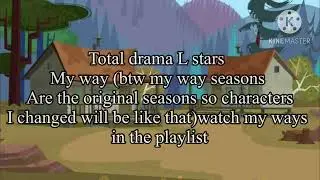 Total drama L stars cast/teams