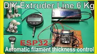DIY Extruder Line 6 Kg - Automatic Filament Diameter Measurement