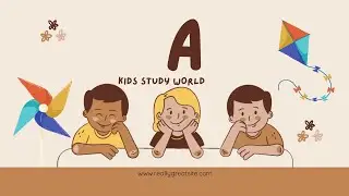 Learn ABCD for nursery | kids study world #learning #nurseryrhymes #alphabet #story 