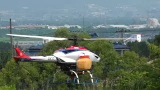 2018 農薬散布 RC Heli 「YAMAHA FAZER」 4K版