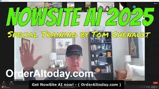 NOWSITE AI: Network Marketing Superstar Tom Chenault, Training!