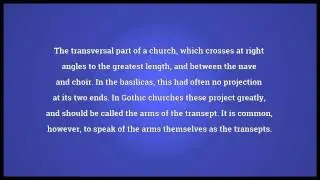 Transept Meaning