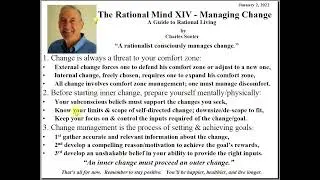 The Rational Mind XIV - Managing Change