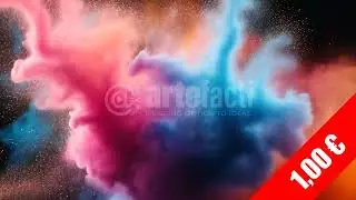 4K Stock Footage | Midnight Blue & Rose Powder Collision 30