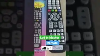 Led tv all in 1 Master remote control