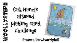 Cat Hand's altered playing card challenge: February 2022
