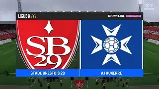 Brest vs Auxerre ⚽ Ligue 1 ⚽