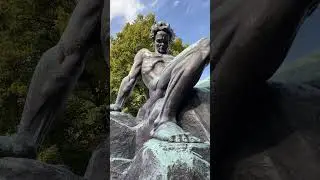 Strindbergsmonument (1942) by Carl Eldh (1873-1954) in Tegn&eacute;rlunden park in Stockholm, Sweden