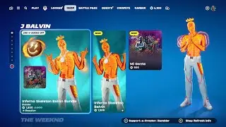 STACKED ITEM SHOP! J Balvin&rsquo;s THIRD Icon Skin, Janky Returns, and awesome Icon Emotes!