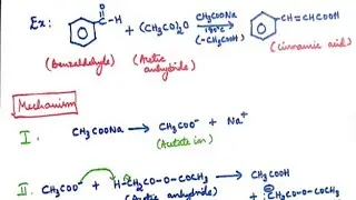 Perkin reaction with Mechanism