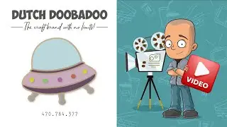Dutch Doobadoo - Card Art UFO door Natalie