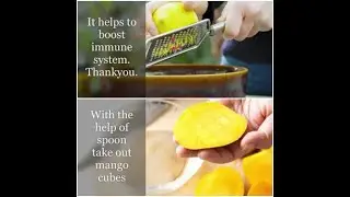 Cutting A Mango And Zesting A Lemon│#shorts│#Youtubeshorts