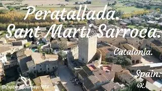 Peratallada,Sant Marti Sarroca,Catalonia,Spain 4K