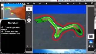 Intro to Photoshop Touch -  The Scribble Selection Tool