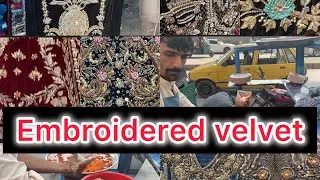 Embroidered velvet dresses||newstyles