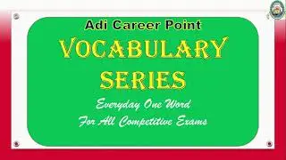 ADI Career Point || Vocabulary Series  Everyday One Word || Meaning of Helm