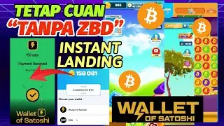 MANTAP!! CUAN TANPA ZBD PAKAI WALLET OF SATOSHI GAME PENGHASIL SATOSHI BTC (INSTANT LANDING)
