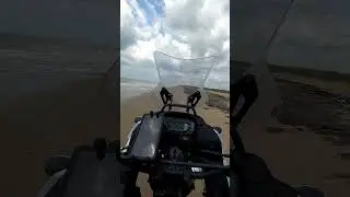Kawasaki klr650. Lost hwy 87 between Sabine Pass and High Island Texas.