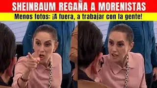 ⚠️ 🇲🇽 Sheinbaum Regaña a FUNCIONARIOS de MORENA que buscaban foto mientras pueblo protesta