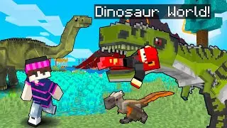 Exploring a DINOSAUR WORLD in Minecraft! 🦖🦕