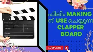 Clapper Board Making Craft🌀🌀/ synchronizing picture and Sound/ Craft ideas/ Divya Shiju