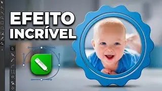 Corel Draw - moldura com borda ondulada