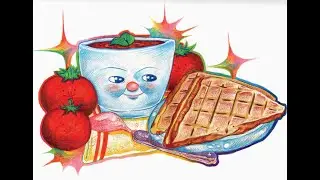 SPEEDPAINTING TOMATO SOUP GRILLED CHEESE (#21) from THE DINING SERIES