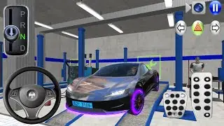 Today I repairing my Tesla ev car in service centre- 3d car driving class - android car driving game