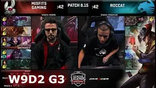 Misfits vs ROCCAT | Week 9 Day 2 S8 EU LCS Summer 2018 | MSF vs ROC W9D2
