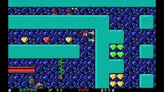 Crystal Caves 1: Troubles with Twibbles. Falling Rocks Level Speedrun (53.78)