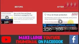How To Make Large YouTube Thumbnail on Facebook
