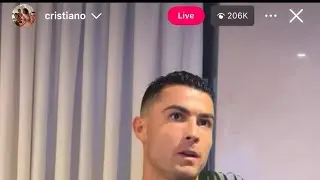 Cristiano ronaldo instagram live : talking about his new clinic project in Riadh #cristianoronaldo 