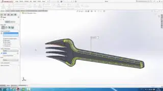 Solidworks 2017 Plastik Çatal Tasarımı