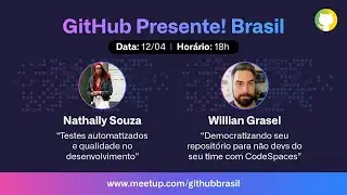 Event in Portuguese: GitHub Presente Abril