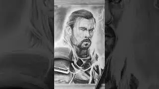 Drawing Thor: love and thunder ⚡#pencildrawing
