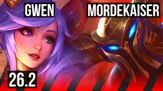 GWEN vs MORDEKAISER (TOP) | 88K damage | KR Master | 26.2