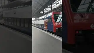 SBB Re 450 DPZ Abfahrt als IR 70 nach Z&uuml;rich, HB in Luzern
